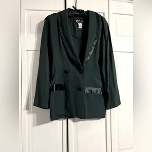 suit jacket beautiful forest green size 8 business wear blazer